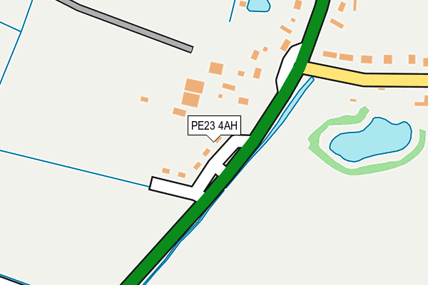 PE23 4AH map - OS OpenMap – Local (Ordnance Survey)