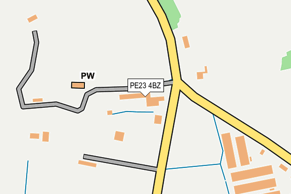 PE23 4BZ map - OS OpenMap – Local (Ordnance Survey)