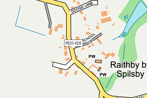 PE23 4DS map - OS OpenMap – Local (Ordnance Survey)