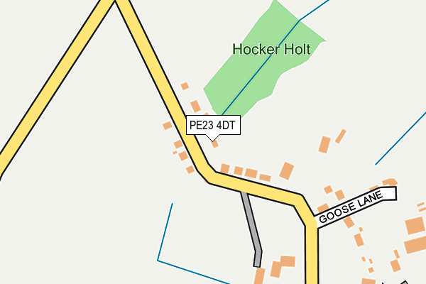 PE23 4DT map - OS OpenMap – Local (Ordnance Survey)