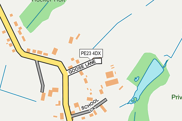 PE23 4DX map - OS OpenMap – Local (Ordnance Survey)