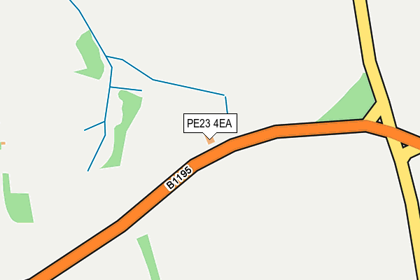 PE23 4EA map - OS OpenMap – Local (Ordnance Survey)