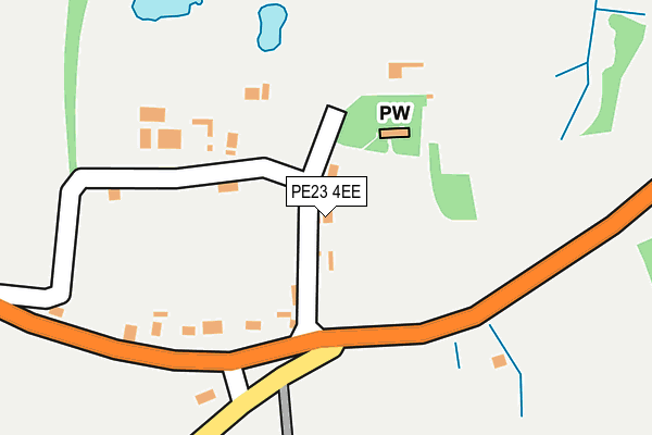 PE23 4EE map - OS OpenMap – Local (Ordnance Survey)
