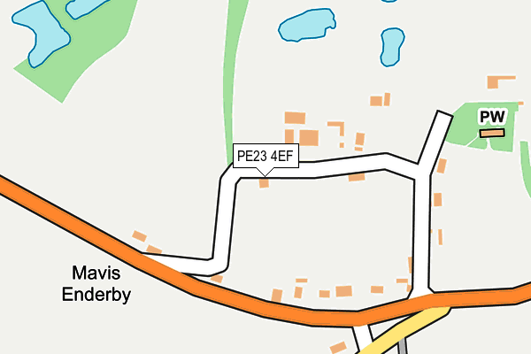 PE23 4EF map - OS OpenMap – Local (Ordnance Survey)