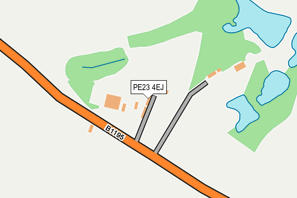 PE23 4EJ map - OS OpenMap – Local (Ordnance Survey)