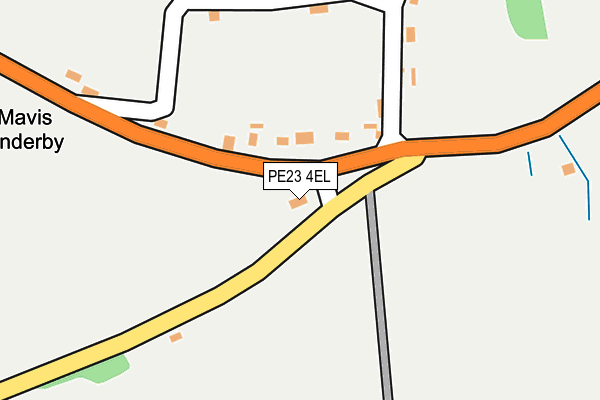 PE23 4EL map - OS OpenMap – Local (Ordnance Survey)
