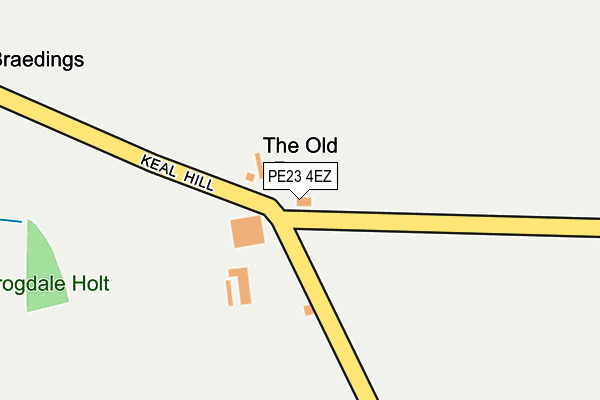 PE23 4EZ map - OS OpenMap – Local (Ordnance Survey)