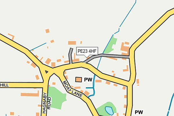 PE23 4HF map - OS OpenMap – Local (Ordnance Survey)