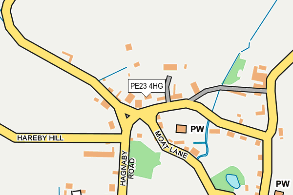PE23 4HG map - OS OpenMap – Local (Ordnance Survey)