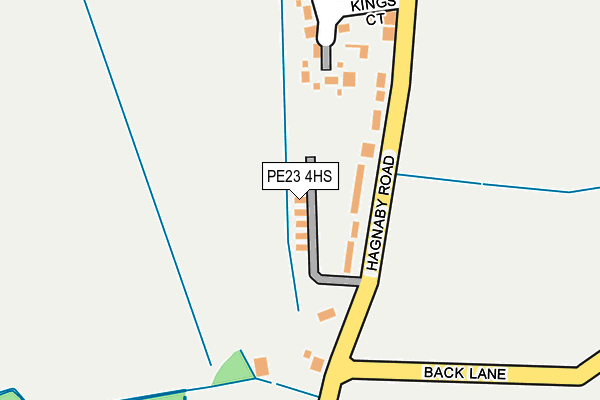 PE23 4HS map - OS OpenMap – Local (Ordnance Survey)