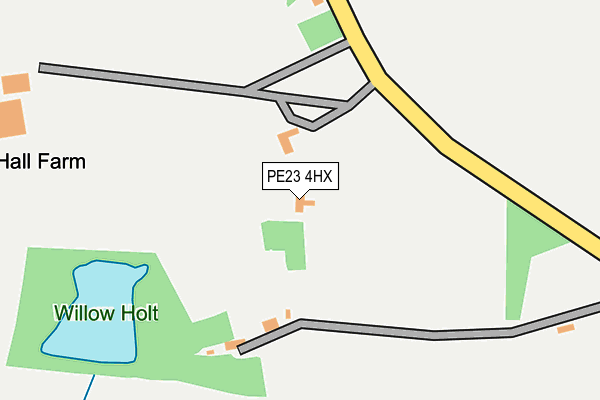 PE23 4HX map - OS OpenMap – Local (Ordnance Survey)