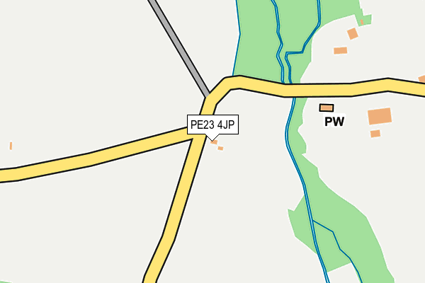 PE23 4JP map - OS OpenMap – Local (Ordnance Survey)