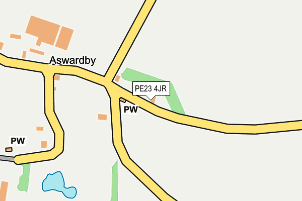PE23 4JR map - OS OpenMap – Local (Ordnance Survey)