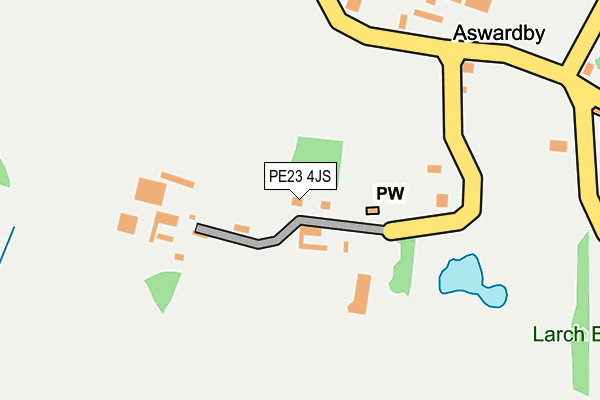 PE23 4JS map - OS OpenMap – Local (Ordnance Survey)