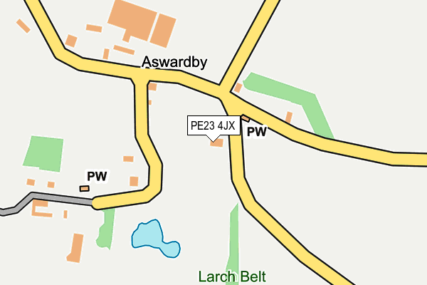PE23 4JX map - OS OpenMap – Local (Ordnance Survey)