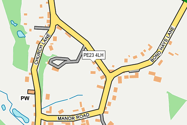 PE23 4LH map - OS OpenMap – Local (Ordnance Survey)