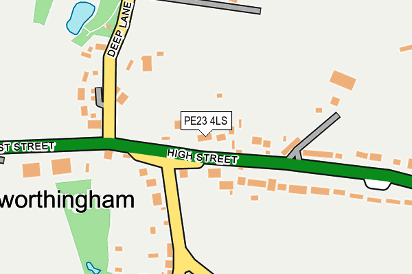 PE23 4LS map - OS OpenMap – Local (Ordnance Survey)