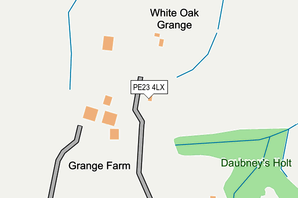 PE23 4LX map - OS OpenMap – Local (Ordnance Survey)