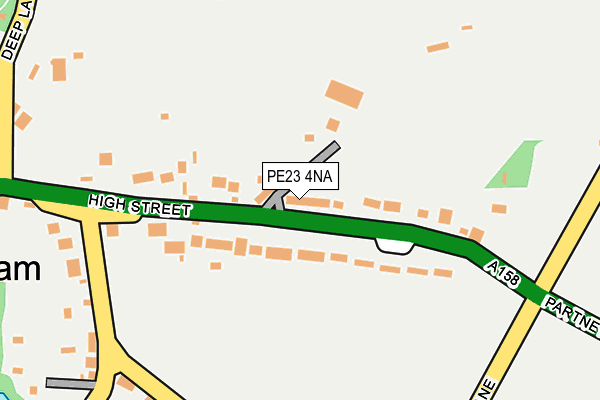 PE23 4NA map - OS OpenMap – Local (Ordnance Survey)