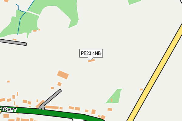 PE23 4NB map - OS OpenMap – Local (Ordnance Survey)