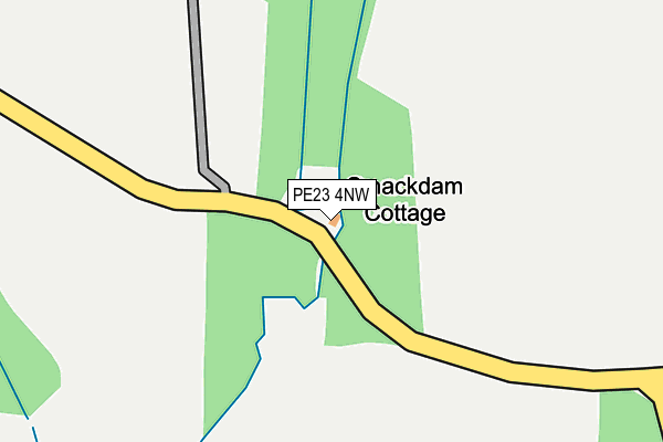 PE23 4NW map - OS OpenMap – Local (Ordnance Survey)