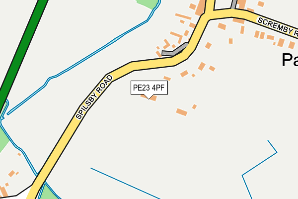 PE23 4PF map - OS OpenMap – Local (Ordnance Survey)