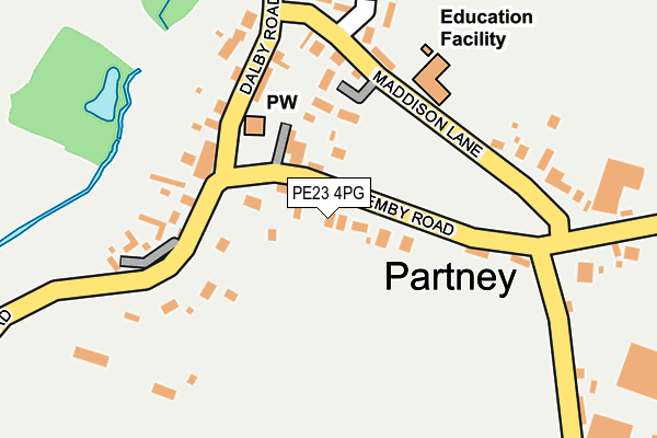 PE23 4PG map - OS OpenMap – Local (Ordnance Survey)