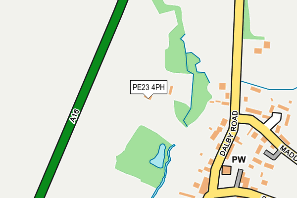 PE23 4PH map - OS OpenMap – Local (Ordnance Survey)