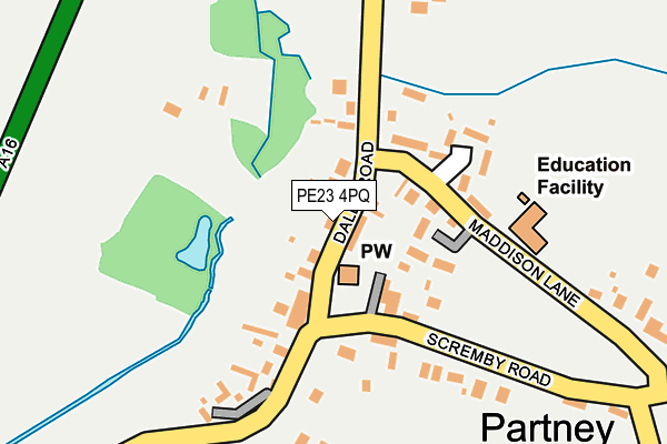 PE23 4PQ map - OS OpenMap – Local (Ordnance Survey)