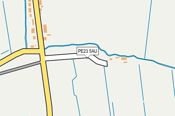 PE23 5AU map - OS OpenMap – Local (Ordnance Survey)