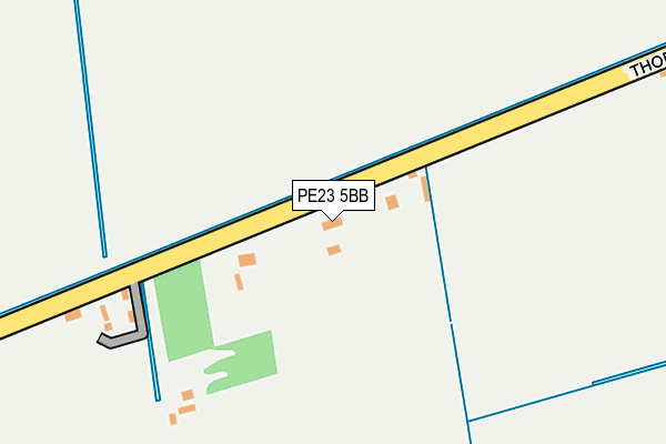 PE23 5BB map - OS OpenMap – Local (Ordnance Survey)