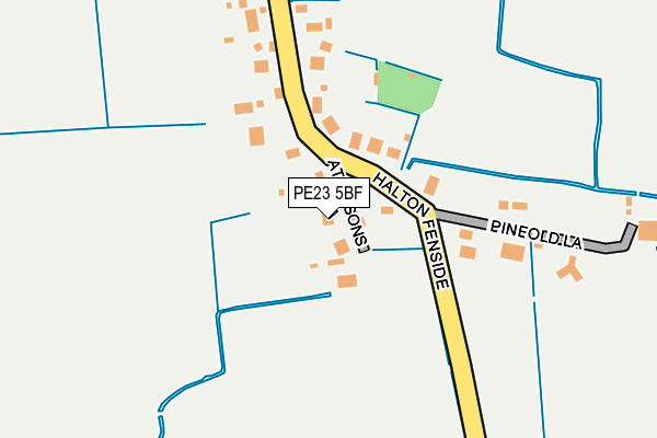 PE23 5BF map - OS OpenMap – Local (Ordnance Survey)