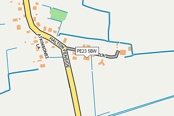 PE23 5BW map - OS OpenMap – Local (Ordnance Survey)