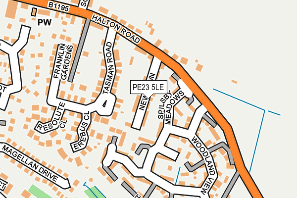 PE23 5LE map - OS OpenMap – Local (Ordnance Survey)