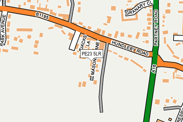PE23 5LR map - OS OpenMap – Local (Ordnance Survey)