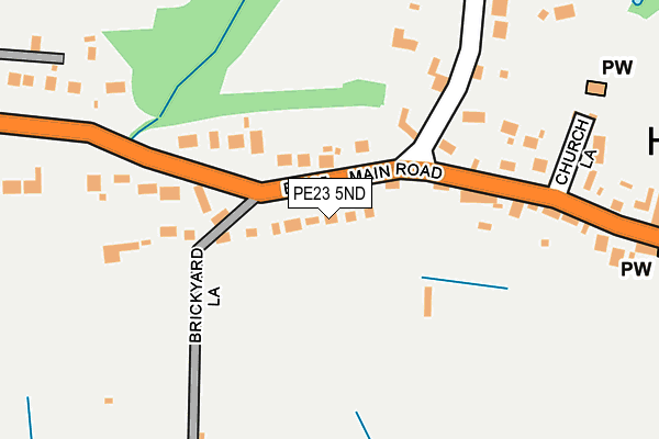 PE23 5ND map - OS OpenMap – Local (Ordnance Survey)