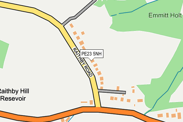 PE23 5NH map - OS OpenMap – Local (Ordnance Survey)