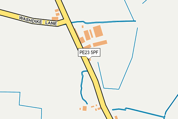 PE23 5PF map - OS OpenMap – Local (Ordnance Survey)