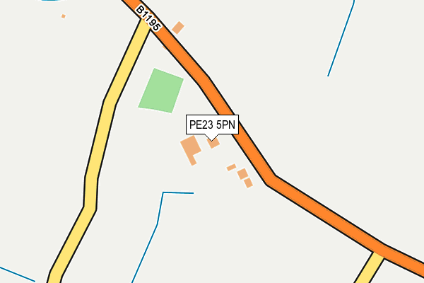 PE23 5PN map - OS OpenMap – Local (Ordnance Survey)