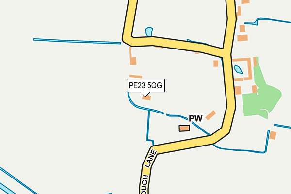 PE23 5QG map - OS OpenMap – Local (Ordnance Survey)