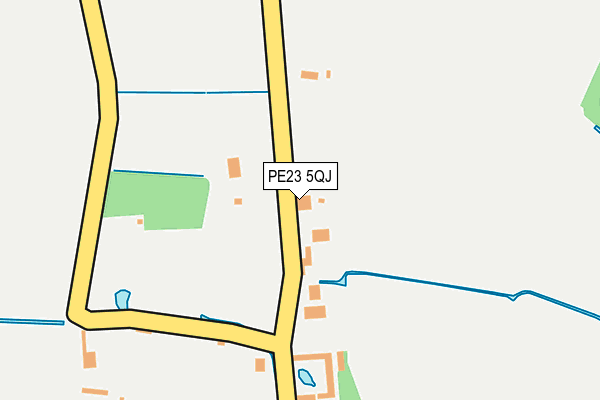 PE23 5QJ map - OS OpenMap – Local (Ordnance Survey)