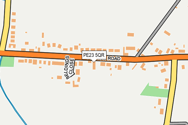 PE23 5QR map - OS OpenMap – Local (Ordnance Survey)