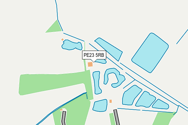 PE23 5RB map - OS OpenMap – Local (Ordnance Survey)