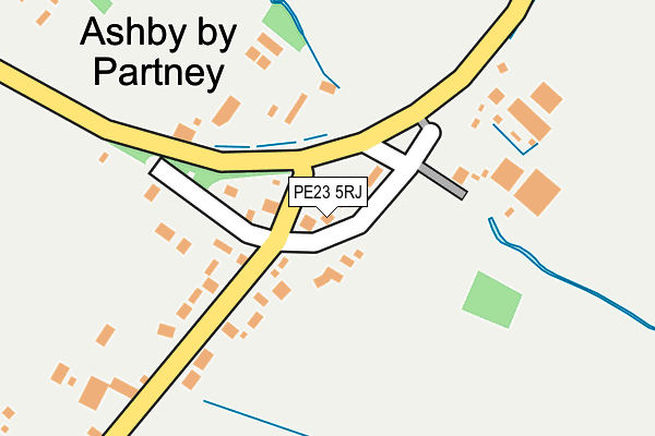 PE23 5RJ map - OS OpenMap – Local (Ordnance Survey)