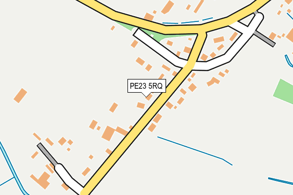 PE23 5RQ map - OS OpenMap – Local (Ordnance Survey)