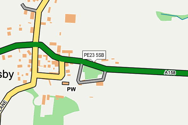 PE23 5SB map - OS OpenMap – Local (Ordnance Survey)