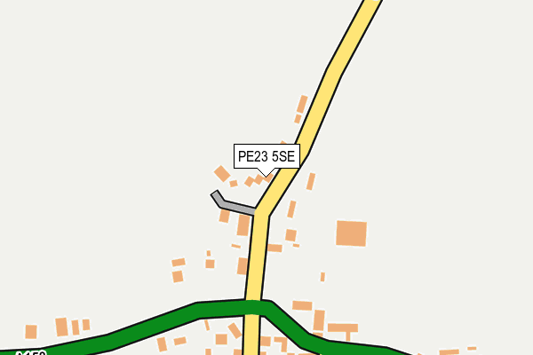 PE23 5SE map - OS OpenMap – Local (Ordnance Survey)