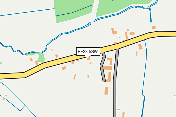 PE23 5SW map - OS OpenMap – Local (Ordnance Survey)
