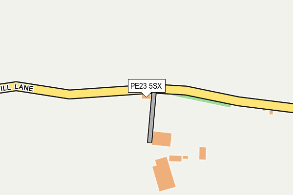 PE23 5SX map - OS OpenMap – Local (Ordnance Survey)