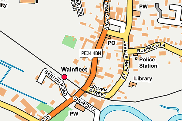 PE24 4BN map - OS OpenMap – Local (Ordnance Survey)